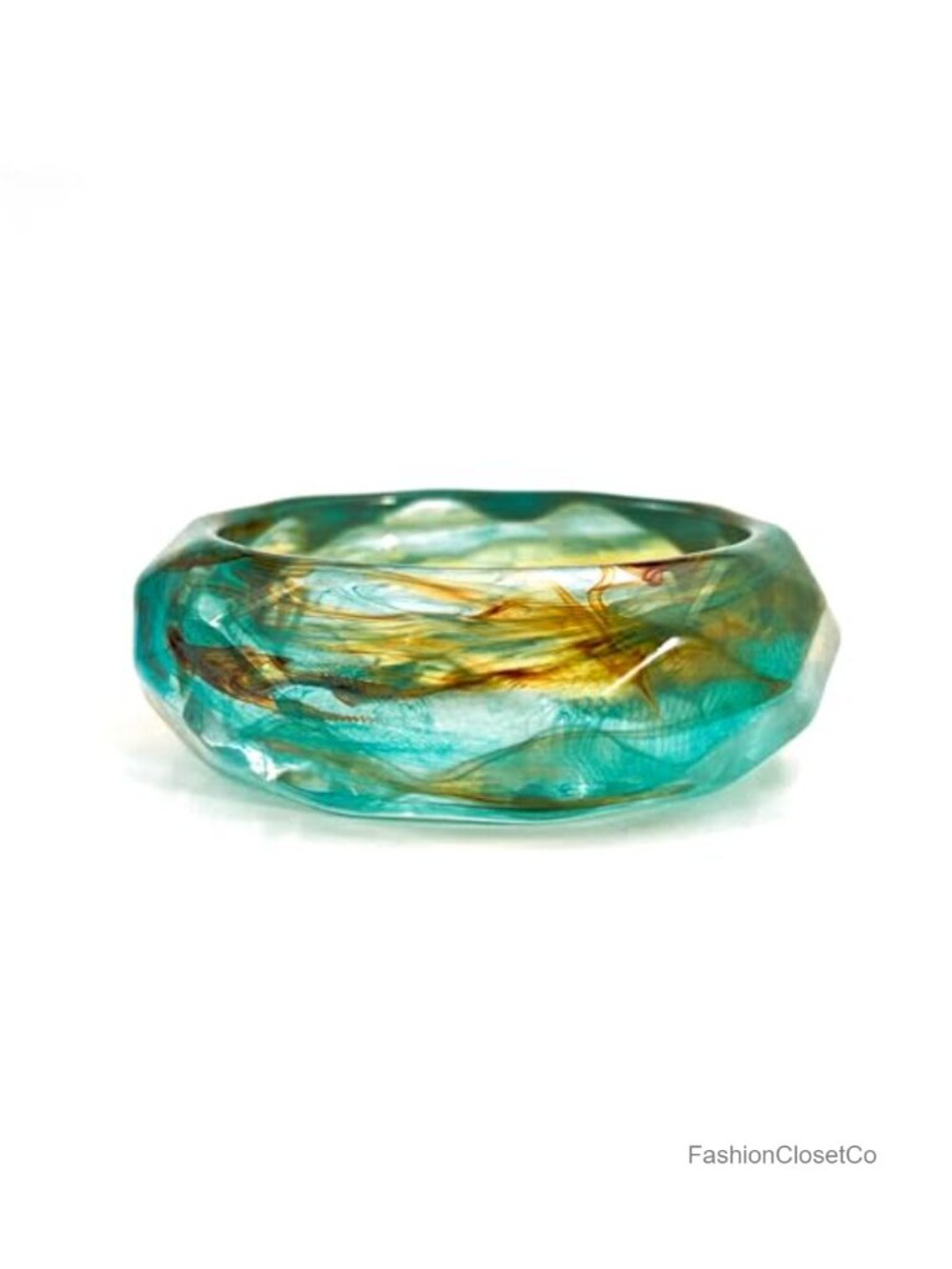 Chunky Resin Bangle Bracelet for Women, Lightweight Statement Jewelry, Viva Joya
